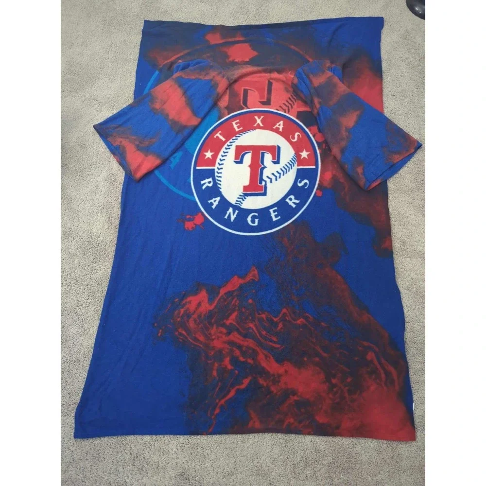 Texas Rangers Throw Blanket Mens 65